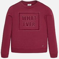 Girl fleece sweatshirt with strass Mayoral