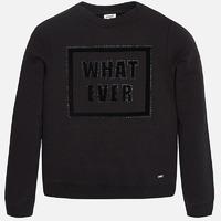 Girl fleece sweatshirt with strass Mayoral