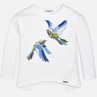 Girl long sleeve t-shirt with embroidered birds Mayoral