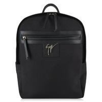 giuseppe zanotti logo canvas backpack