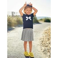 Girls Alice Band with Bow printed navy