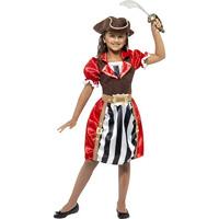 Girls Pirate Captain Fancy Dress Costume
