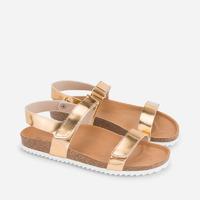 Girl cork sole sandals with riptape Mayoral