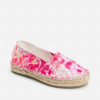 Girl espadrille style shoes with floral print Mayoral