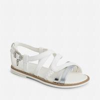 girl sandals with buckle and braided details mayoral