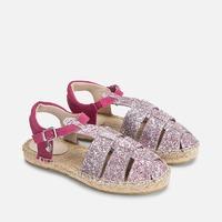 Girl espadrille sole glitter sandals Mayoral