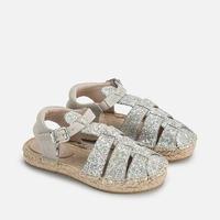 Girl espadrille sole glitter sandals Mayoral