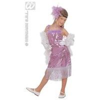 Girls Glamour Marilyn Child - Pink/purple Costume For 50s Rock N Roll Fancy