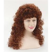 ginger ladies curly long wig