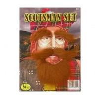 ginger scotsman beard tash eyebrows set