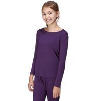 girls long sleeve thermal crew baselayer top