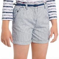 Girl\'s Ticking Stripe Shorts