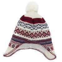 girls jacquard ear flap hat