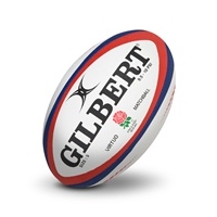 Gilbert Rugby Virtuo Official Match Ball - White/Red