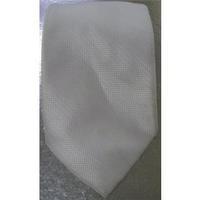 Giorgio Mariani Plain White Silk Tie