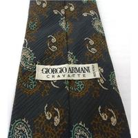 Giorgio Armani Blue Paisley Silk Tie
