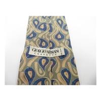 Giorgio Armani Linen Green Patterned Tie