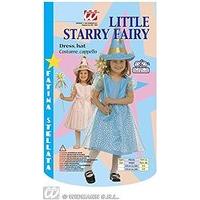 Girls Little Starry Fairy Pink Child Costume For Fairytale Fancy Dress