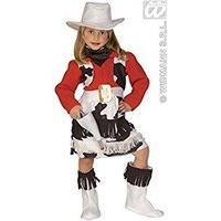 Girls Little Cowgirl Child Costume For Wild West Cowboy Fancy Dress