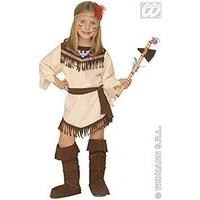 Girls Little Indian Girl Child Costume For Wild West Cowboy Fancy Dress