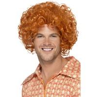 ginger mens curly afro wig