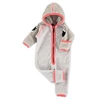 Girls Uny Fleece Suit - Snow Melange