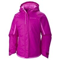 girls alpine action jacket bright plum foxglove