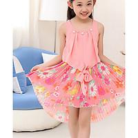 girls solid dress cotton summer sleeveless