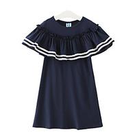 girls casualdaily solid dress bamboo fiber summer spring fall 34 sleev ...