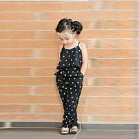 girls overall jumpsuit cotton blend summer spring