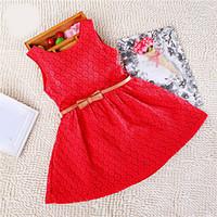 girls cotton blend summer sleeveless princess dress