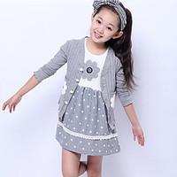 girls floral clothing set cotton summer pink red gray