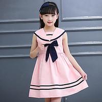 girls striped dress cotton summer sleeveless