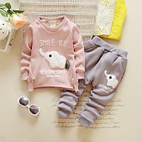 Girl Casual/Daily / Sports Print Sets, Cotton Winter / Fall Long Sleeve Clothing Set