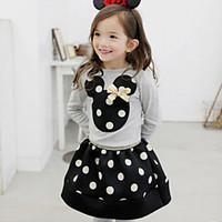 girls black red clothing set cotton winter spring fall