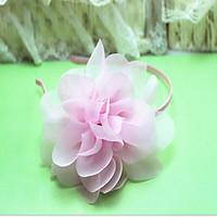 girls hair accessories summer winter all seasons chiffon cotton pink p ...