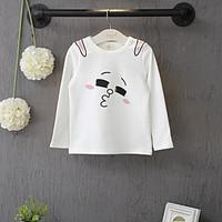 girl casualdaily print tee cotton winter long sleeve