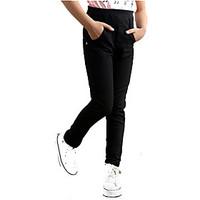 Girls Fashion Han Edition Plus Velvet Add Wool Cartoon Embroidery Leggings