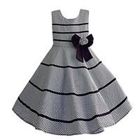 girls plaid sleeveless knee length dress with bow cotton blend summer  ...