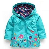 Girl\'s Down Cotton Padded, Cotton Winter Green / Pink / Purple