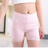 girls casualdaily solid shorts cotton all seasons black pink white