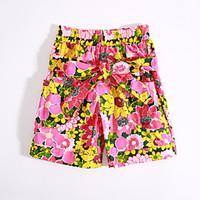 girls casualdaily floral pants cotton summer spring