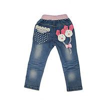 Girl Casual/Daily / Holiday / School Embroidered Pants-Denim All Seasons