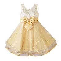 Girl\'s Fashion Shining Multi-layers Tulle Wedding Pageant Kids Clothes Princess Dresses