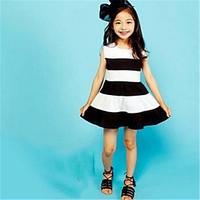 girls striped dress cotton summer sleeveless