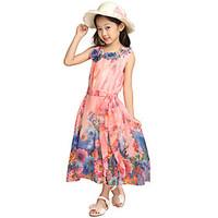 girls cotton casual summer going out casualdaily sweet floral print bo ...