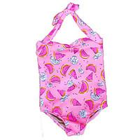 Girls Floral Print Swimwear Baby Kids Camisole Swimming Clothing Girls One-Piece Swimsuit Clothes