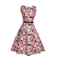 girls going out casualdaily holiday print dress polyester summer sprin ...