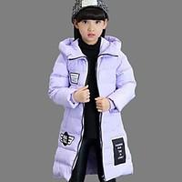 girls casualdaily print down cotton paddedpolyester winter black pink  ...