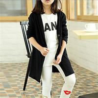 girls casualdaily solid sweater cardigan cotton spring fall black whit ...